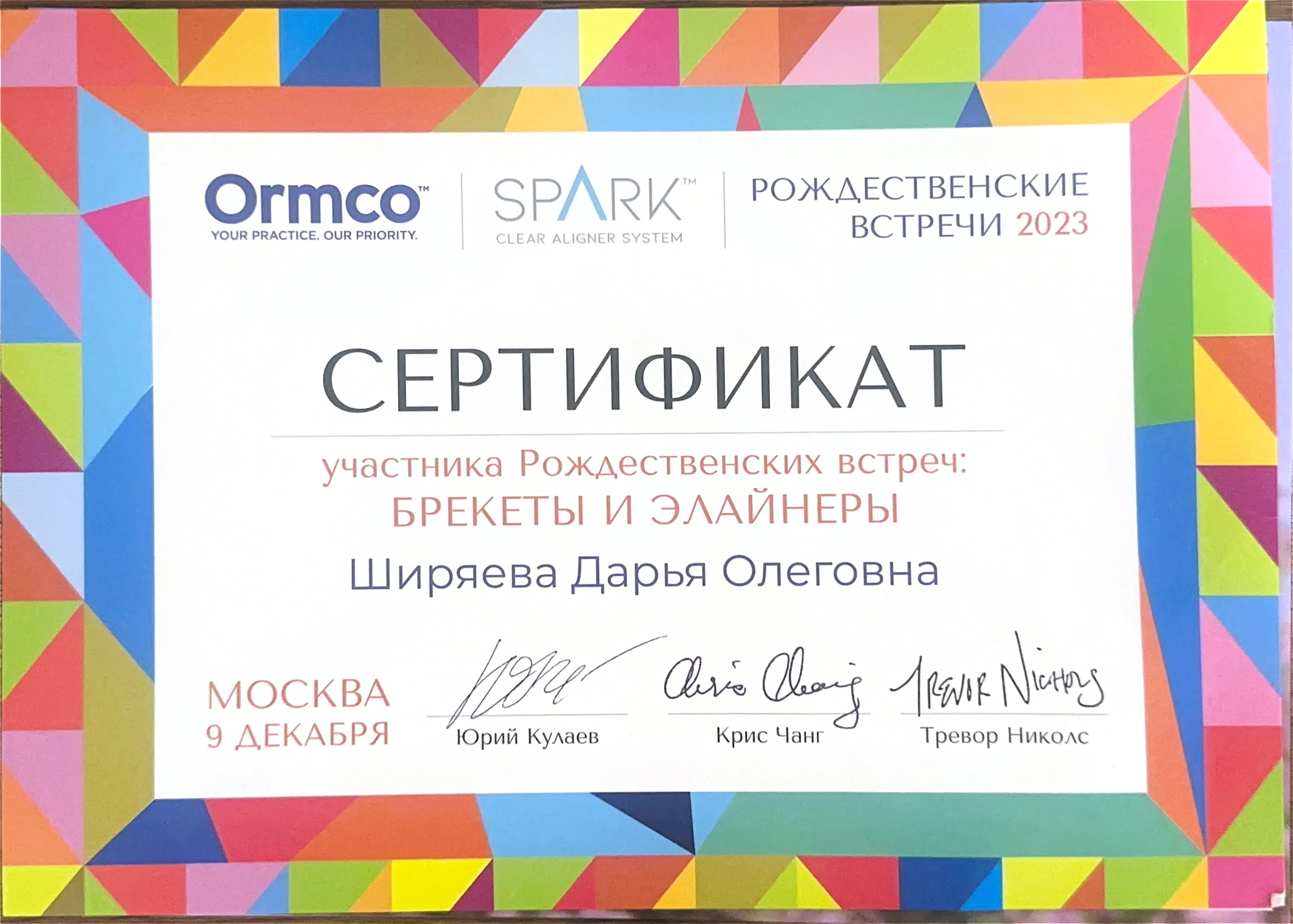 Сертификат 2