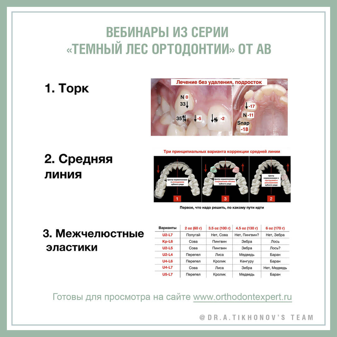 Вебинары из серии «Темный лес ортодонтии» от АВ