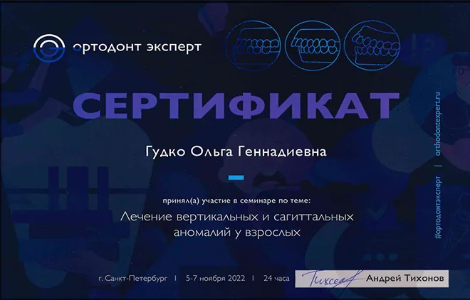 Сертификат 1